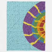 Zonneschijn regenboogdeken fleece deken (Voorkant)