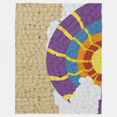 Zonneschijn regenboogdeken fleece deken (Voorkant)