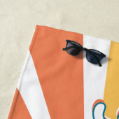Zonneschijn Retro Stijl Strandlaken (In situ)