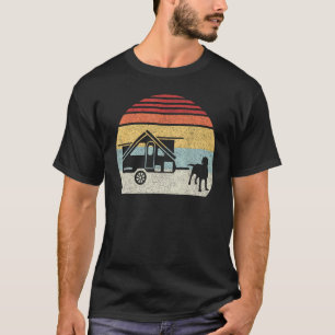 Zonneschijn Retro Vintage Hond Aliner A-frame T T-shirt