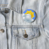 Zonneschijn Ronde Button 5,7 Cm (In situ)