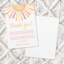 Zonneschijn Roze Zon Baby Shower