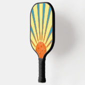 Zonneschijn Sinaasappel Pickleball Geel Zonnestral Pickleball Paddle (Links)