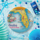 Zonneschijn Staat - Florida  Papieren Bordje (Feest)