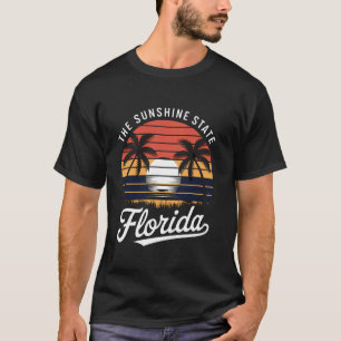 Zonneschijn Staat Florida Zonneschijn Palm Bomen S T-shirt