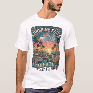 Zonneschijn Staat Vrijheid Florida 250 Vintage Str T-shirt