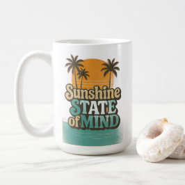 Zonneschijn Staat Zomer Mok, Retro Strand Koffieko Koffiemok