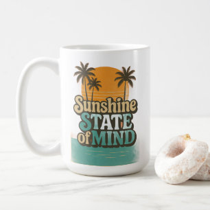Zonneschijn Staat Zomer Mok, Retro Strand Koffieko Koffiemok