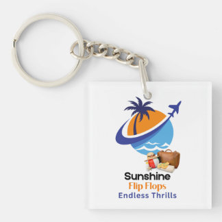 Zonneschijn, Teenslippers, eindeloze sensatie Sleutelhanger