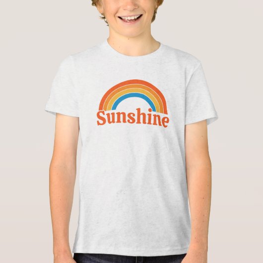 Zonneschijn Tri-Blend shirt (Voorkant)