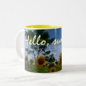 Zonneschijn Tweekleurige Koffiemok (Voorkant links)