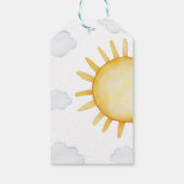 Zonneschijn Verjaardags Favoriet Label Cadeaulabel (Achterkant)