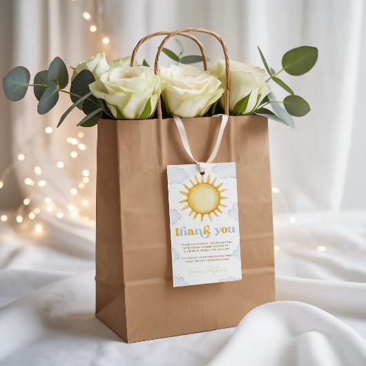 Zonneschijn Verjaardags Favoriet Label Cadeaulabel