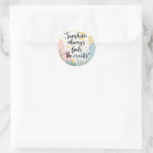 Zonneschijn vindt altijd Sticker (Tas)