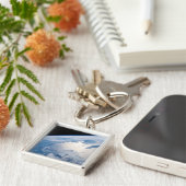 Zonneschijn voor de Golf van St. Lawrence in Canad Sleutelhanger (Zijkant)