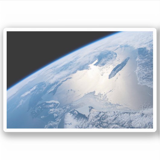 Zonneschijn voor de Golf van St. Lawrence in Canad Sticker (Voorkant)