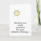 Zonneschijn voor uw Radiation Therapy Hang daar! Kaart (Voorkant)