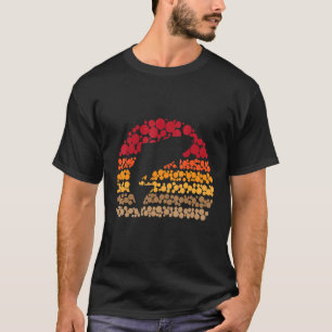 zonneschijn voor visretro-Stippen T-shirt
