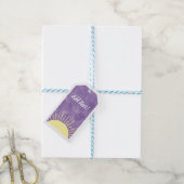 Zonneschijn Waterverf Baby shower Achtergrond Aang Cadeaulabel (Met Touw)