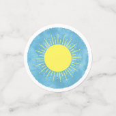 Zonneschijn Waterverf Baby shower Achtergrond Aang Confetti (Kleine voorkant)