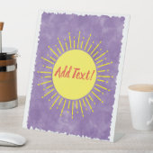 Zonneschijn Waterverf Baby shower Achtergrond Aang Reclamebord Met Voetstuk (Insitu)