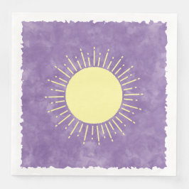 Zonneschijn Waterverf Baby shower Achtergrond Aang Servet