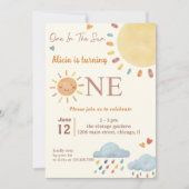 Zonneschijn Wolk Een In De Zon 1e Verjaardag Kaart (Voorkant)