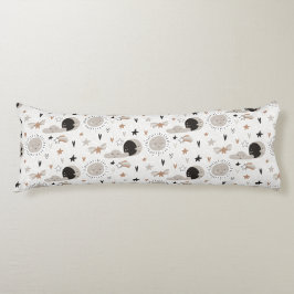 Zonneschijn, Wolken, Moons en Sterren Lichaamskussen