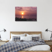 Zonneschijn Zonsondergang Lucht Strand Schemering Canvas Afdruk (Insitu (Slaapkamer))