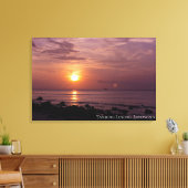 Zonneschijn Zonsondergang Lucht Strand Schemering Canvas Afdruk (Insitu (Woonkamer))