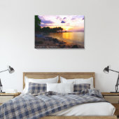 Zonneschijn Zonsondergang Lucht Strand Schemering Canvas Afdruk (Insitu (Slaapkamer))