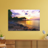 Zonneschijn Zonsondergang Lucht Strand Schemering Canvas Afdruk (Insitu (Woonkamer))