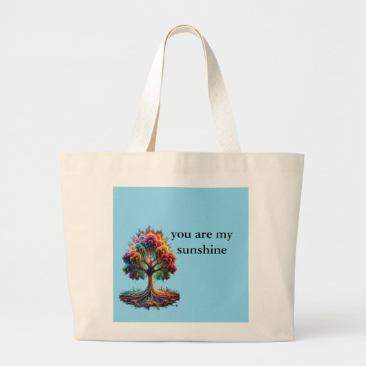 Zonneschijnboom Grote Tote Bag (Voorkant)