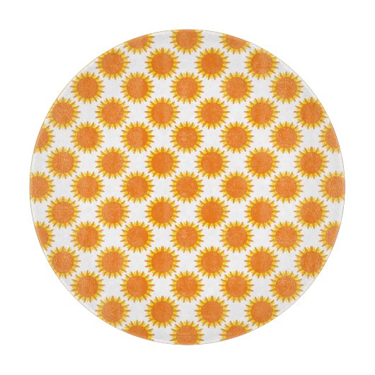 Zonneschijnpatroon Snijplank (Voorkant)