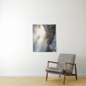 Zonneschilderij in een bedwelmende winteromgeving wandkleed (In situ)