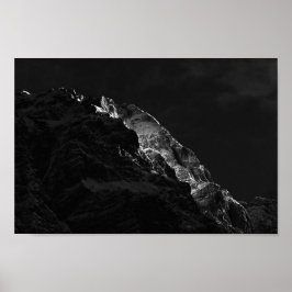 Zonneschilderingen op bergen poster