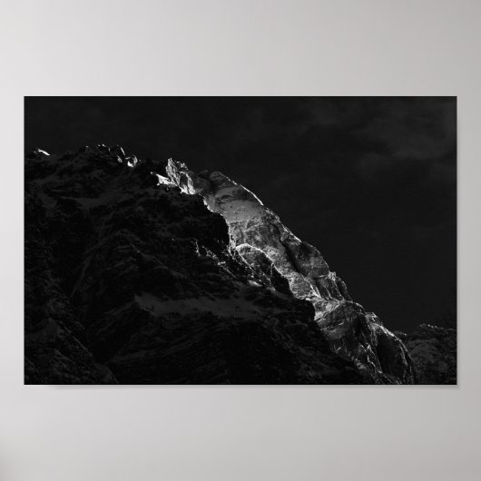 Zonneschilderingen op bergen poster (Voorkant)