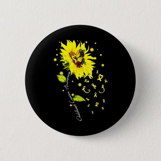 Zonneschildervlinder Gol voor bewustwording van ka Ronde Button 5,7 Cm (Voorkant)