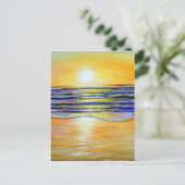 Zonneschilderwerk in het nieuwe jaar feestdagenkaart (Staand voorkant)