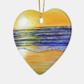 Zonneschilderwerk in het nieuwe jaar keramisch ornament (Links)