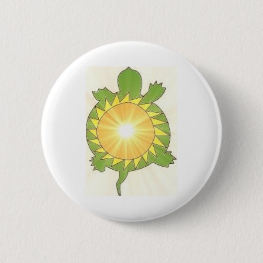 Zonneschildpad Button (Voorkant)