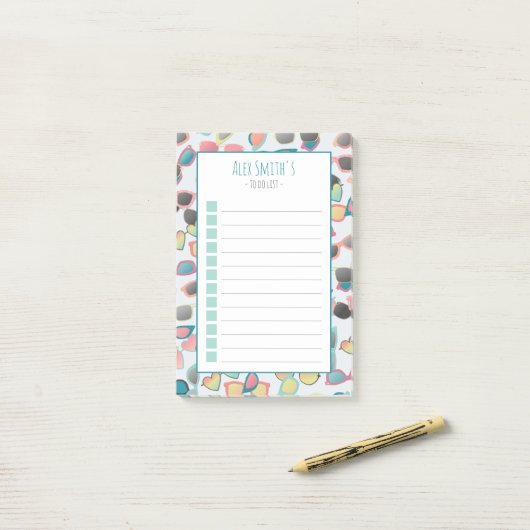 Zonneschillen Retro Kids Post-it® Notes (Op bureau)