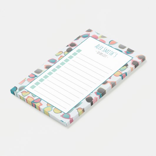 Zonneschillen Retro Kids Post-it® Notes (Schuin)