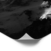 Zonneschilligheid op de majestueuze berg poster (Hoek)