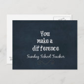 Zonneschoolleraar Briefkaart (Voorkant / Achterkant)