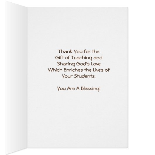 Zonneschoolleraar Hartelijk dank (Binnen (Rechts))