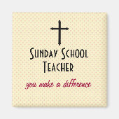 Zonneschoolleraar Magneet (Voorkant)