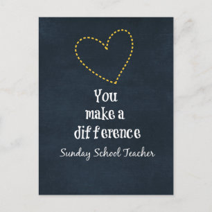 Zonneschoolleraren Briefkaart