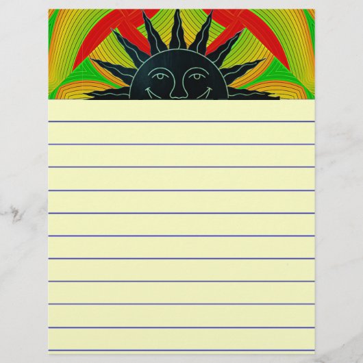 Zonneschrijfpapier glimlachen (Voorkant)