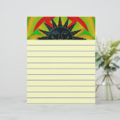 Zonneschrijfpapier glimlachen (Staand voorkant)